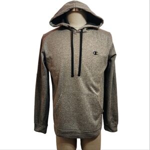 Champion Men's Pullover Hoodie Sweatshirt Heather Grey Medium